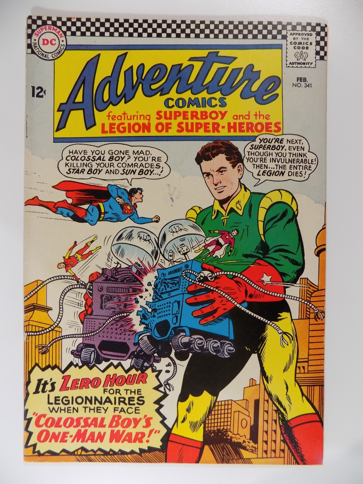 Adventure Comics #341 DC Comic February 1966 Very Fine-
