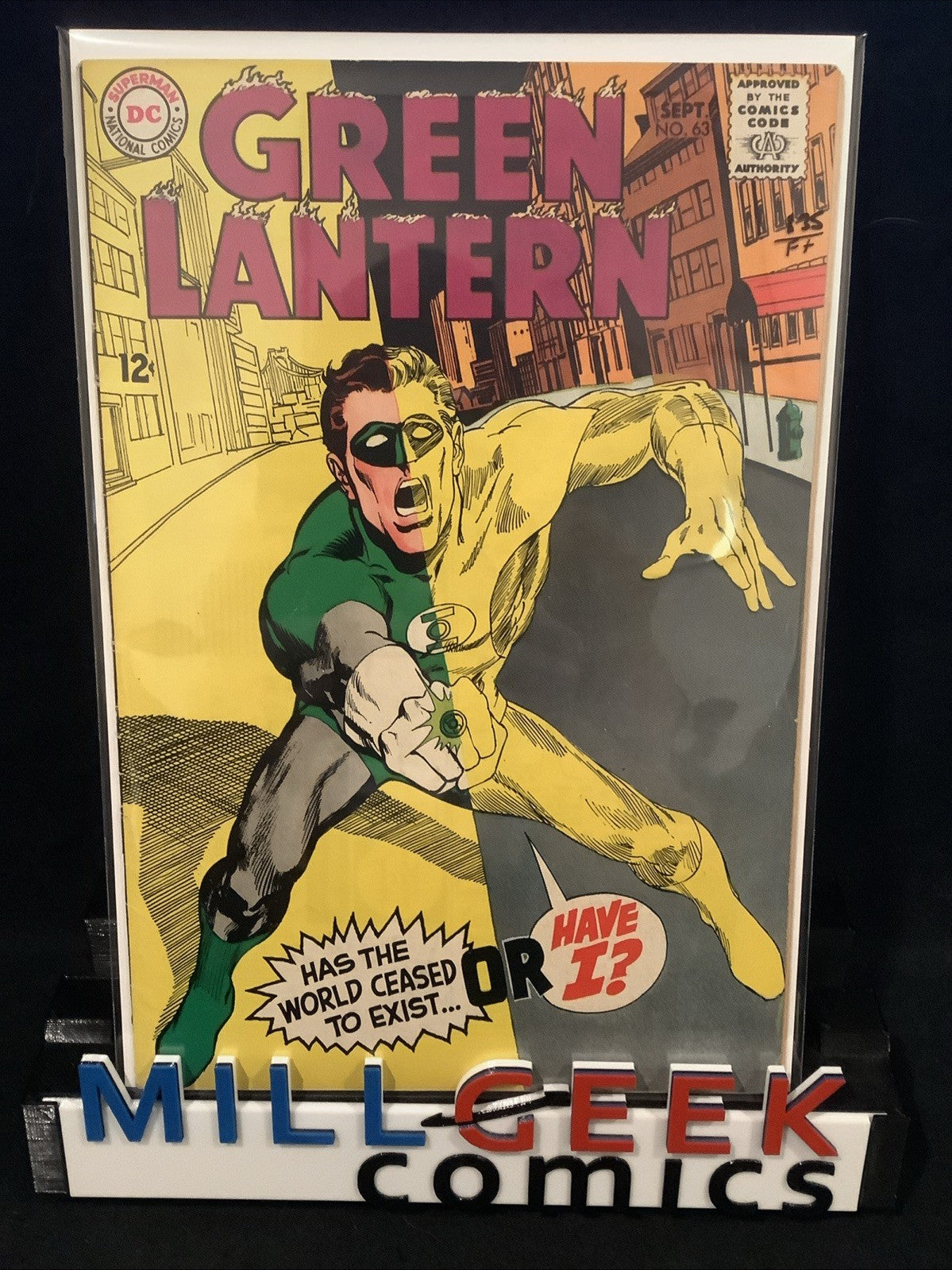Green Lantern #63 (DC Comics September 1968) F+ (6.5) Inner Wrap Detached