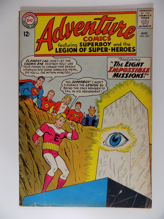 Adventure Comics #323 DC Comic Fine August 1964