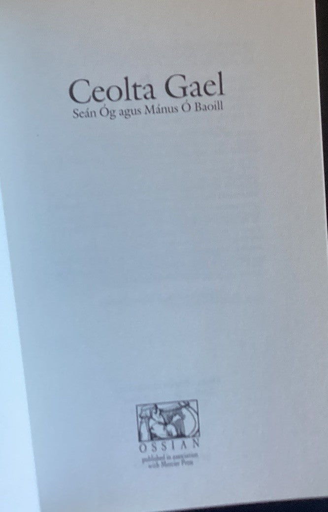 Ceolta Gael: Bk. 1&2 (Personality Songbooks): A Collection, - O Baoill, Manus JD