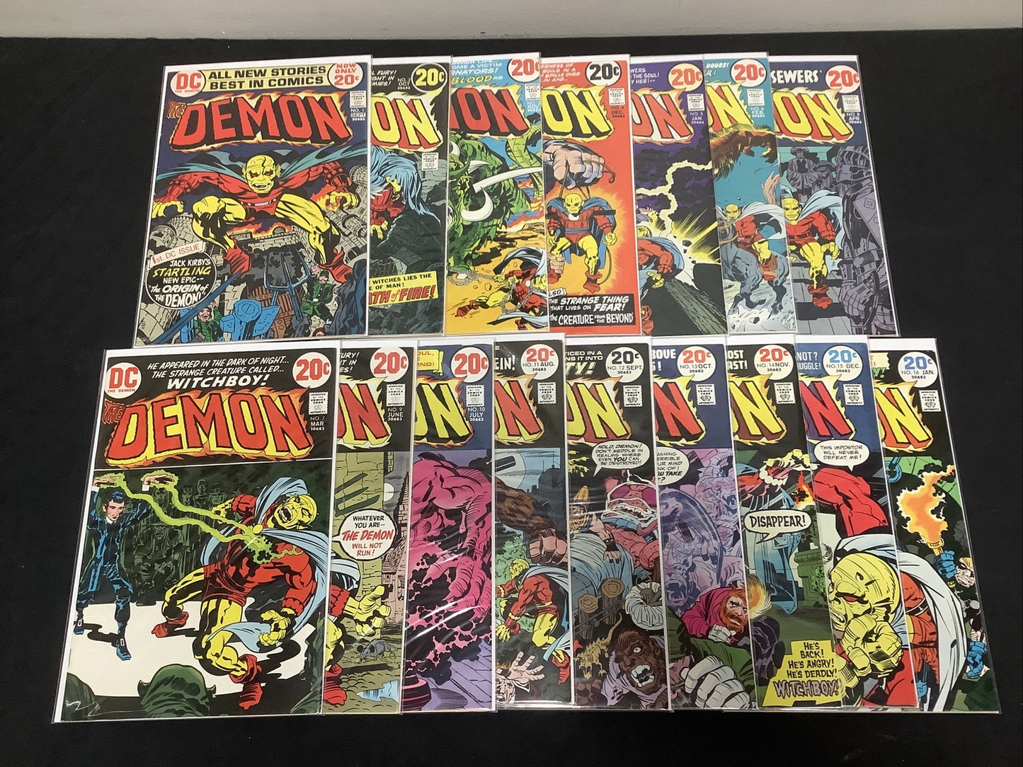 The Demon #1-16  COMPLETE COMIC SERIES  (1972) Jack Kirby, 1st Etrigan the Demon
