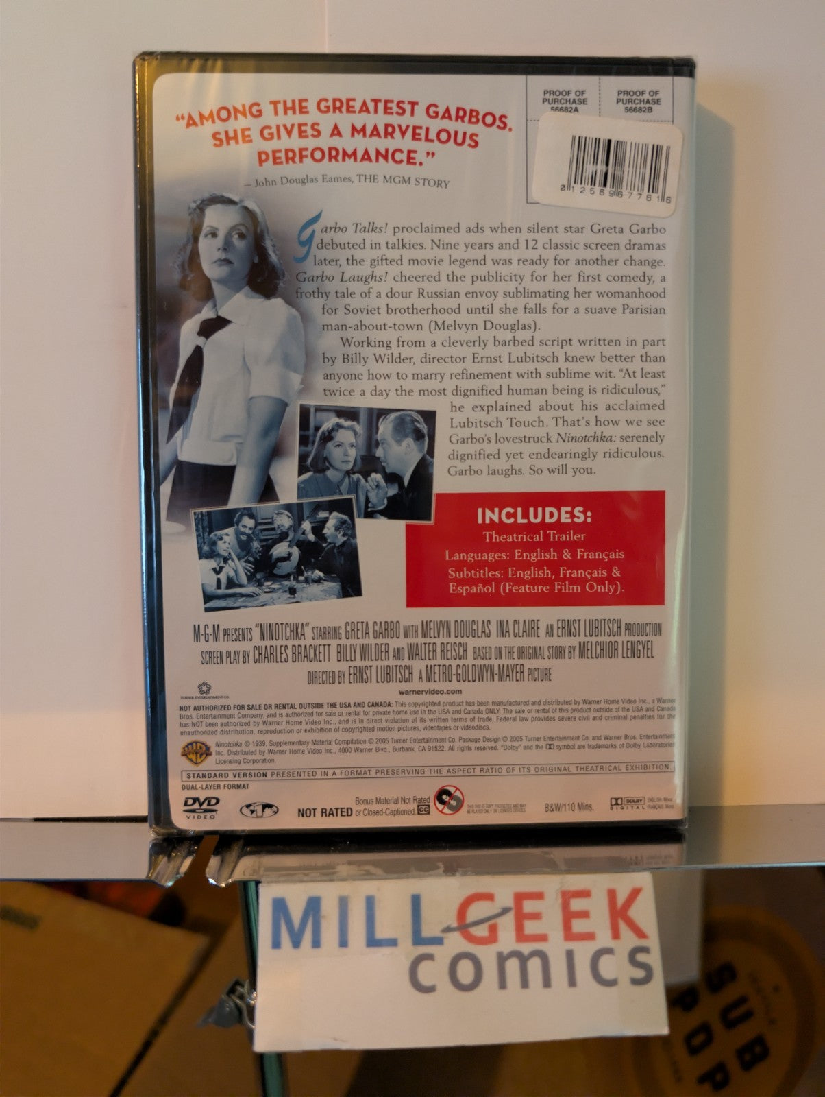 Ninotchka, Gretta Garbo & Melvyn Douglas (DVD, 2005) -JD