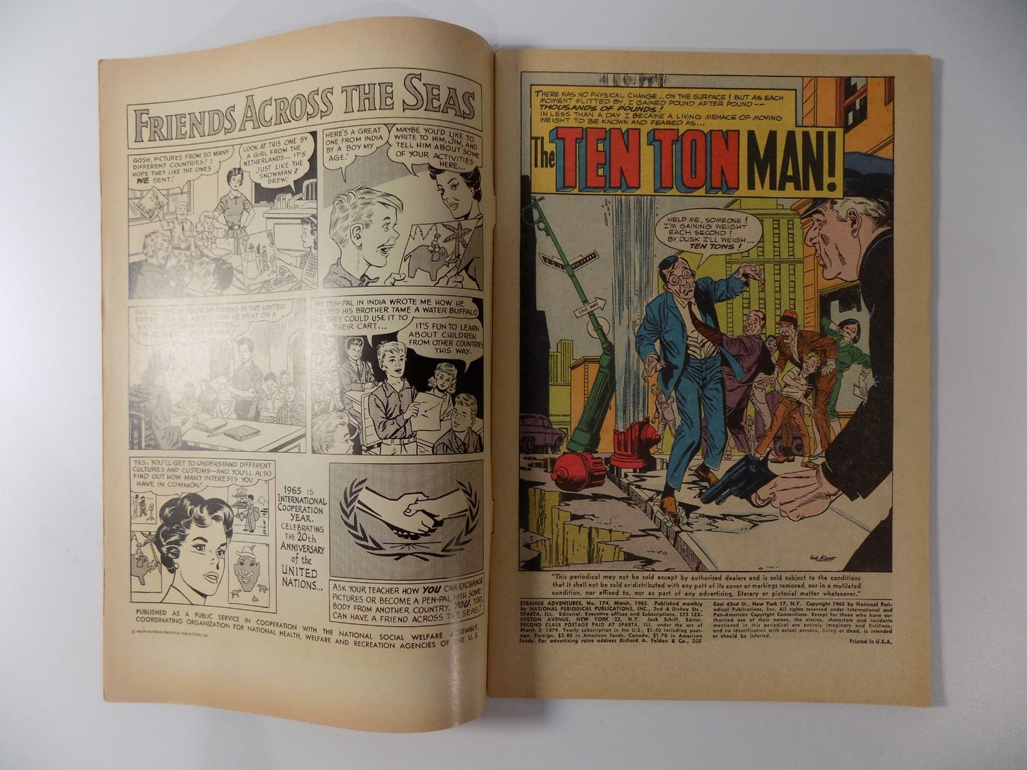 Strange Adventures #174 DC Comic March 1965 Fine/Very Fine