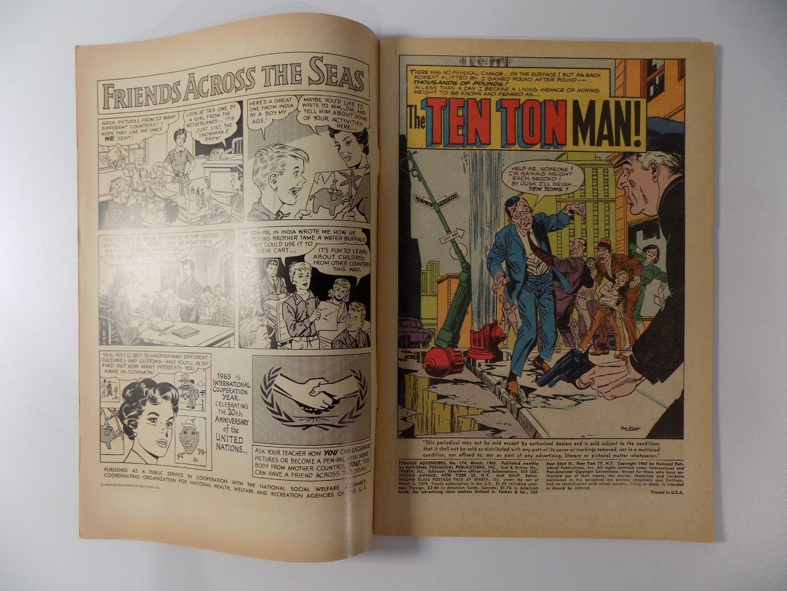 Strange Adventures #174 DC Comic March 1965 Fine/Very Fine