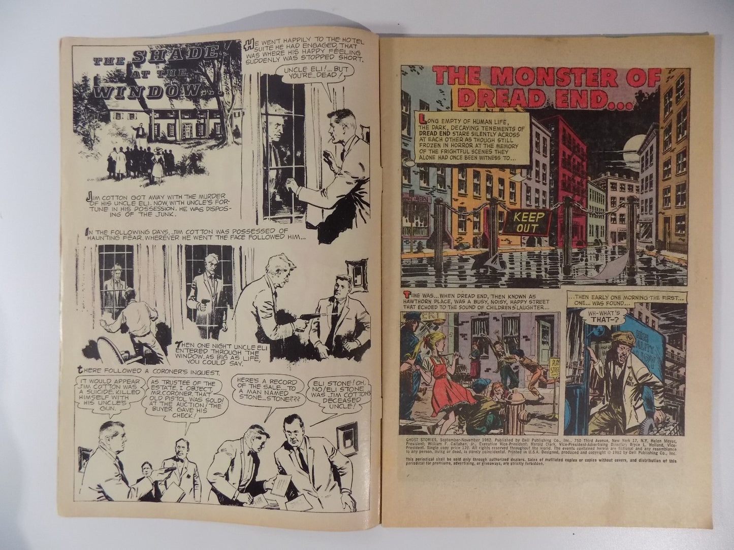 Ghost Stories #1 Dell Comic Sept-Nov 1962 Fine-