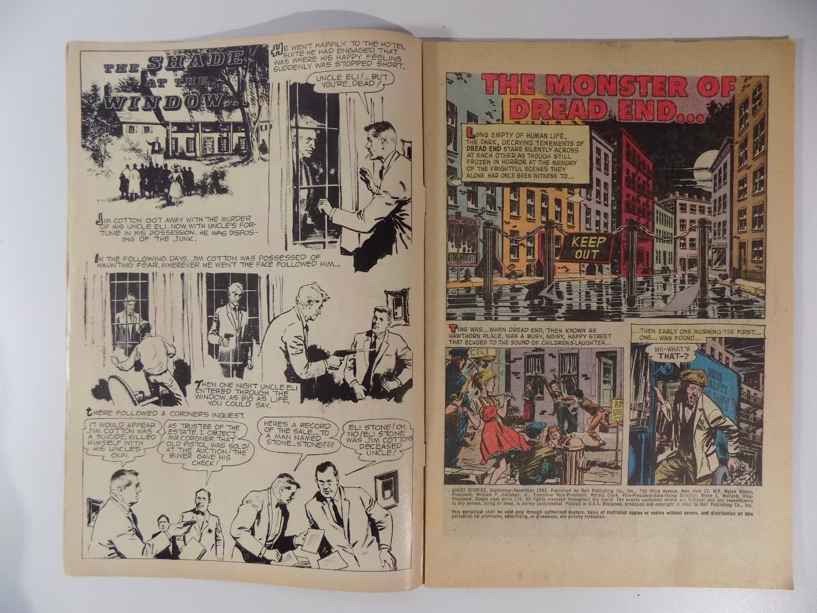Ghost Stories #1 Dell Comic Sept-Nov 1962 Fine-
