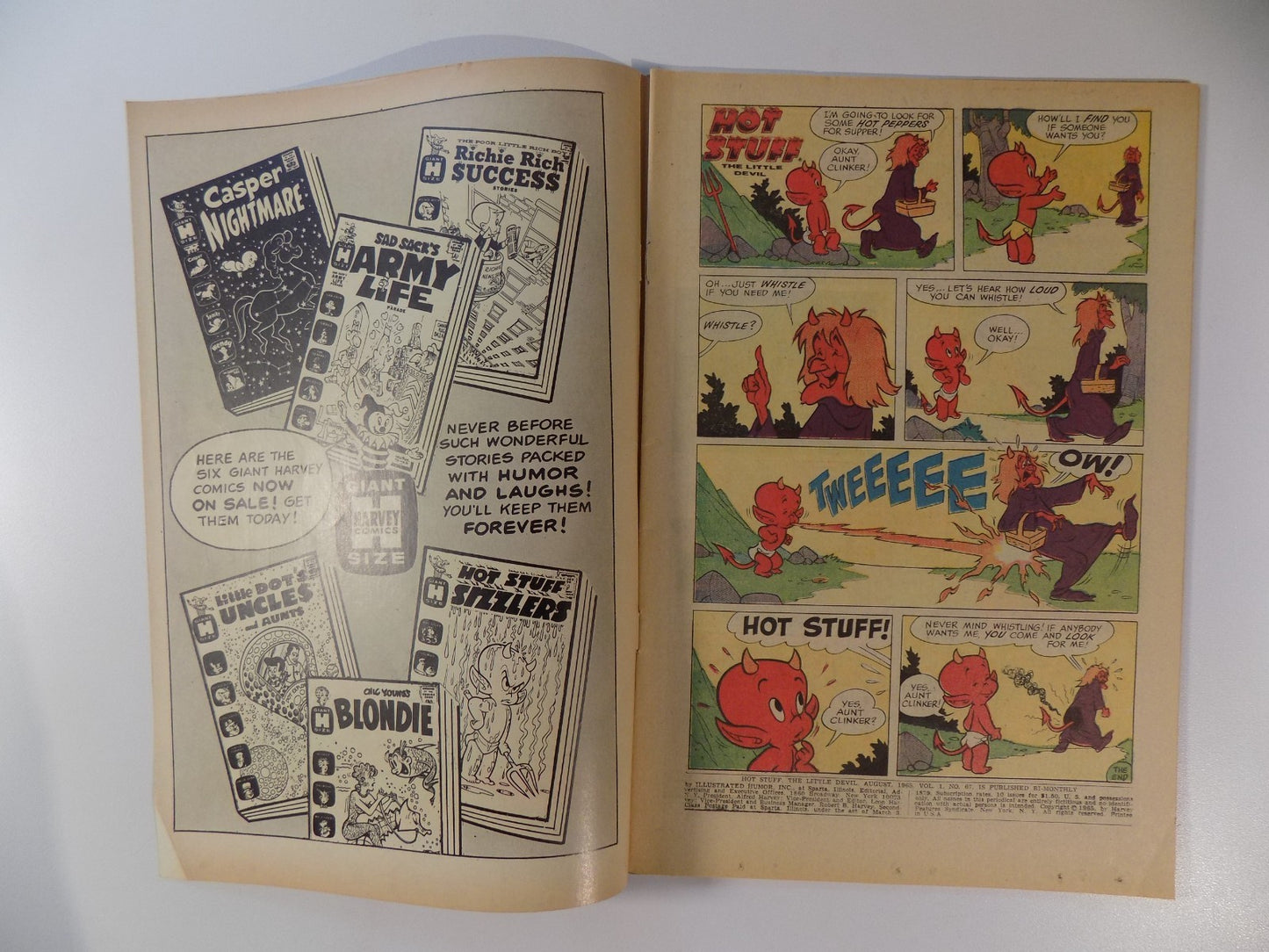 Hot Stuff #67 Harvey Comic August 1965 Fine/Very Fine