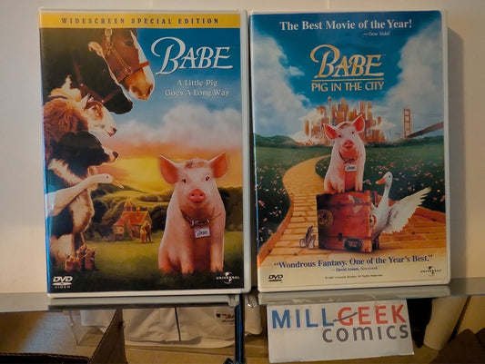 Babe / Babe: Pig in the City, 2 Movie Set (DVD) Like New -JD