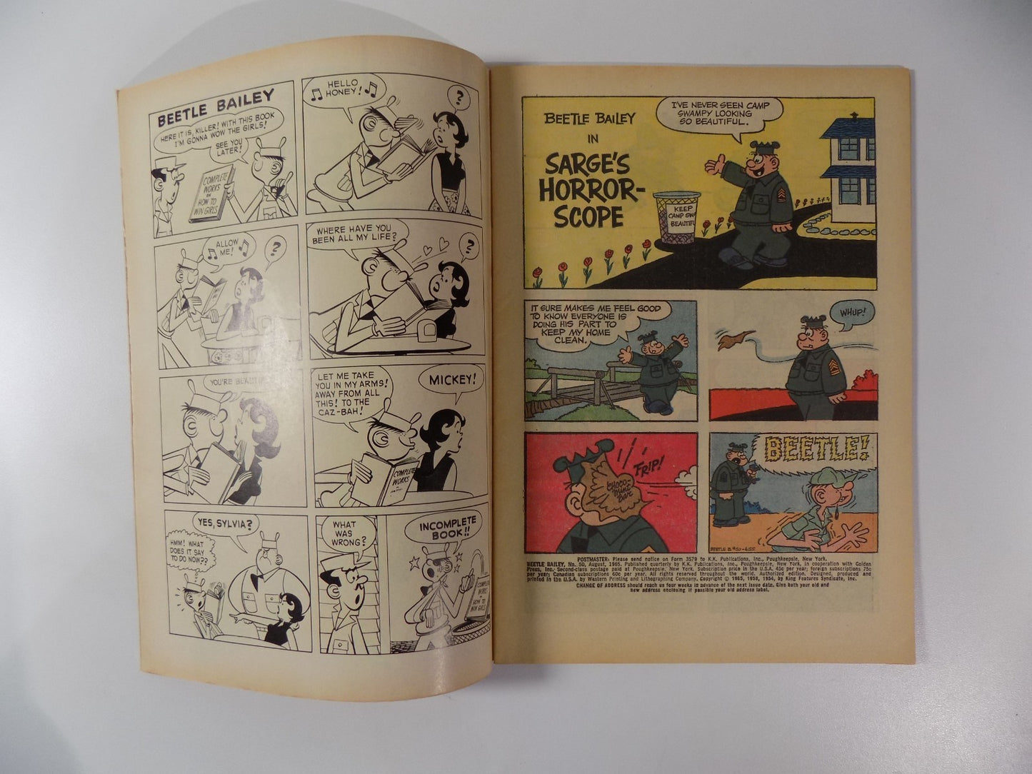 Beetle Bailey #50 Gold Key Comic August 1965 Very Fine