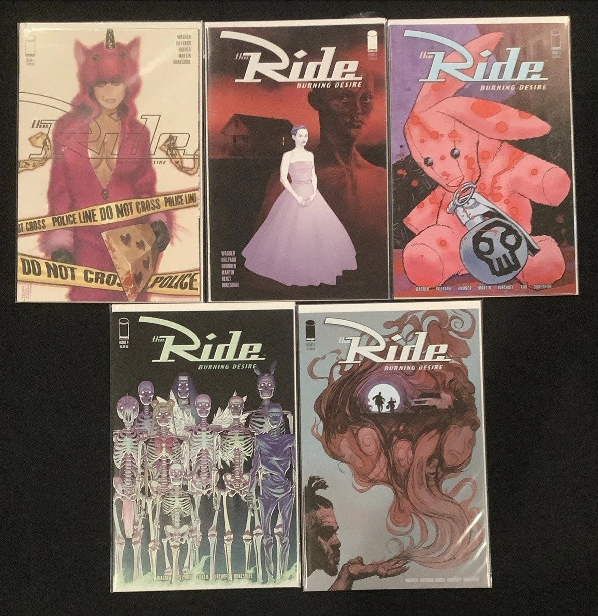 The Ride: Burning Desire #1-5 Complete Comic Set, Image, Doug Wagner, 2019