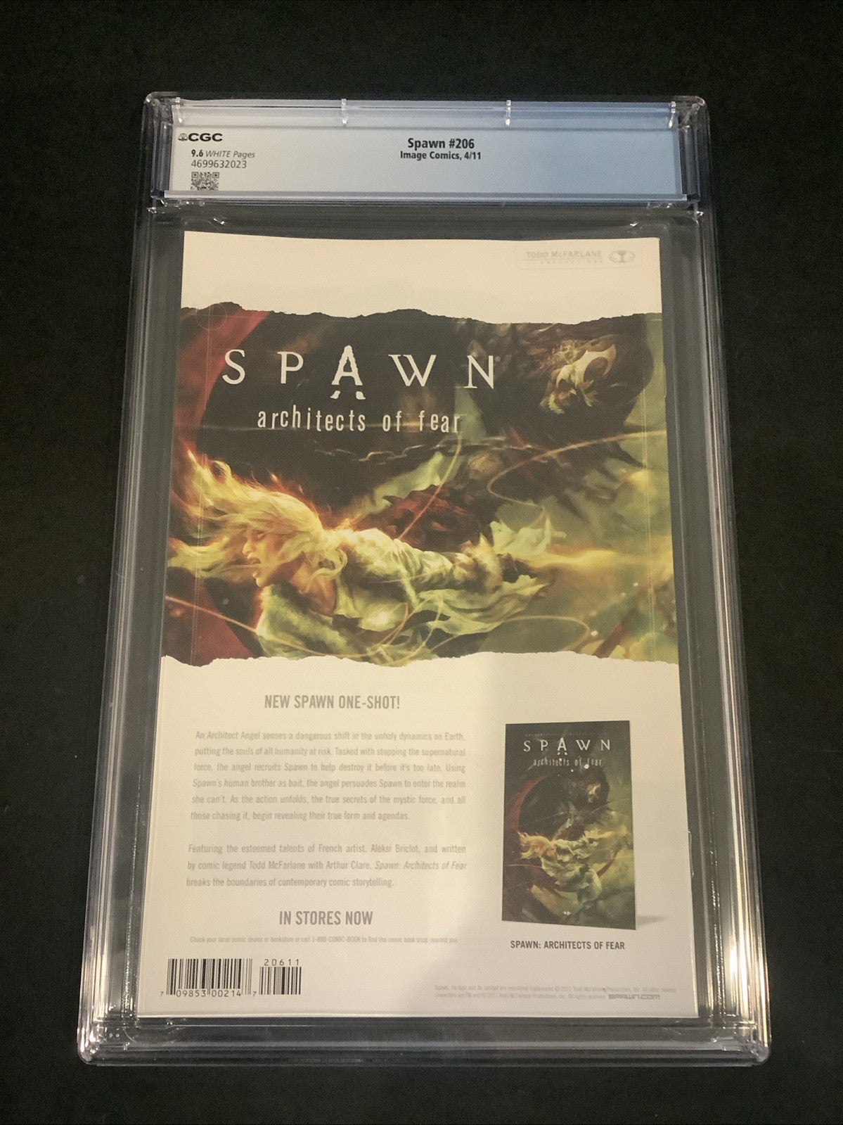 Spawn #206 (Image Comics) CGC Graded 9.6 (NM+) White Pages, Todd McFarlane, 2011