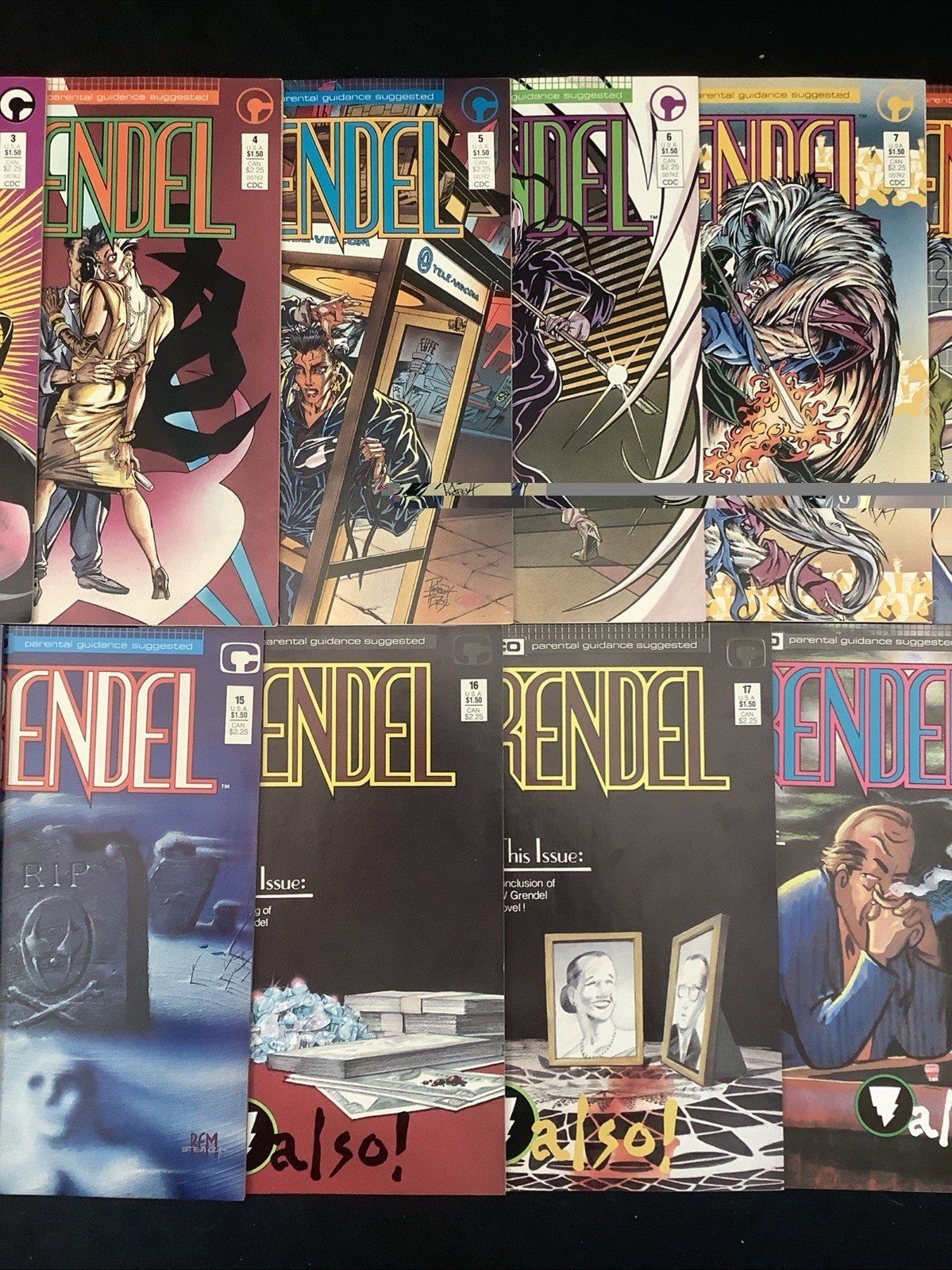 Grendel #1-21 Comic Lot, Comico, Matt Wagner, Dave Stevens, Newsstand #1-3, 1986