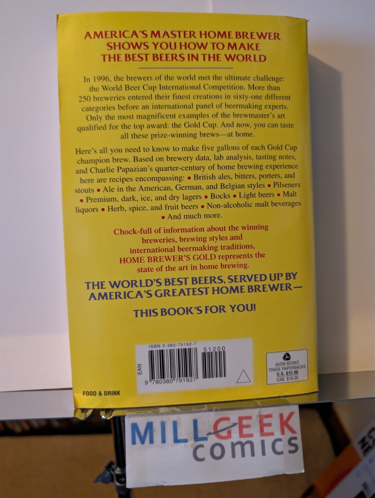 Home Brewer's Gold / New Complete Joy of Homebrewing, Papazian, 2 Book Lot, -JD