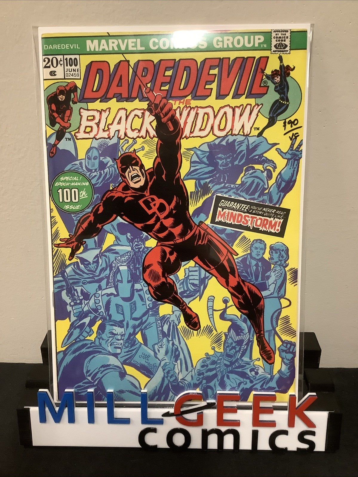 Daredevil #100 (Marvel Comics June 1973) VF (8.0) Cameo Angar The Screamer