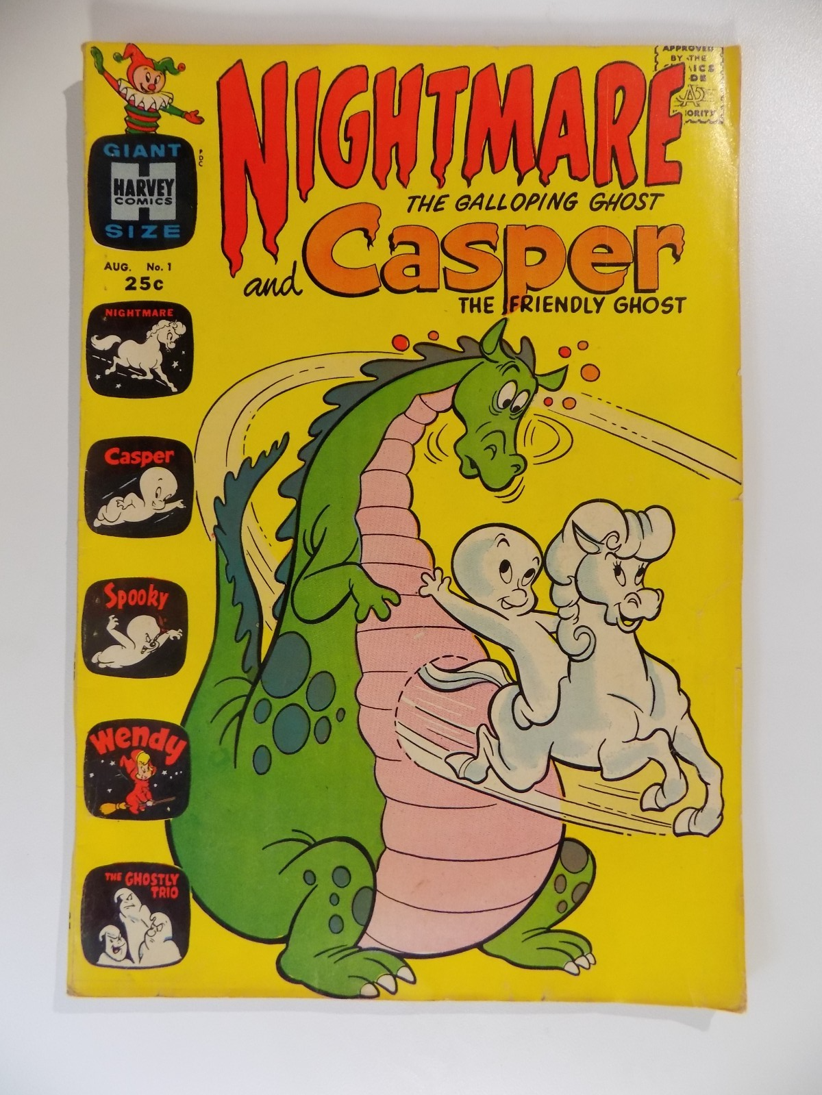 Nightmare and Casper #1 Scarce! Harvey Comic August 1963 Fine+