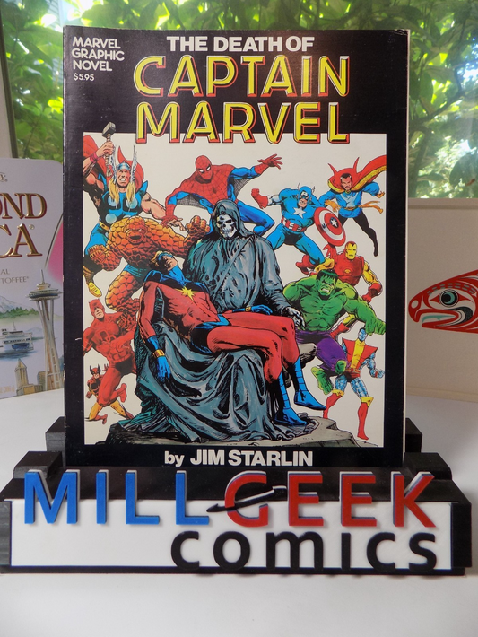 The Death of Captain Marvel 1982 Marvel Graphic Novel Starlin 1st Print Fine+