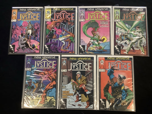 Justice #-7 Comic Lot, Marvel, New Universe, Bob Sharen/Vince Colletta, 1987