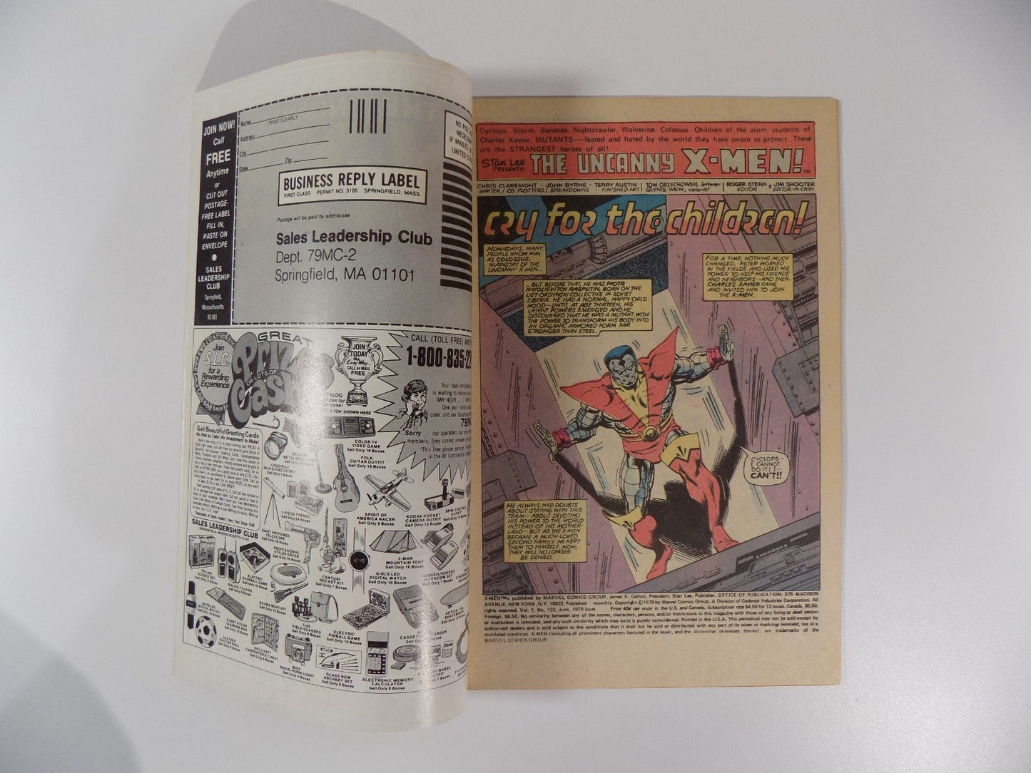 Uncanny X-Men #122 Marvel Comic June 1979 Fine/Very Fine