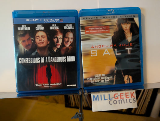 Confessions of a Dangerous Mind / Salt, 2 Movie Set (Blu-ray) -JD
