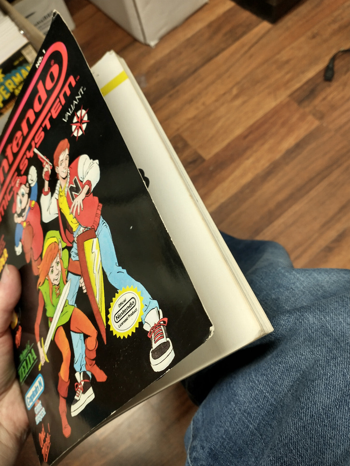 Nintendo Comics System #1 Super Mario Bros Zelda - Some Wear - w Sub card