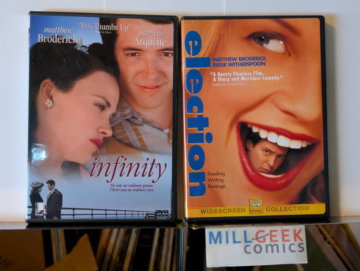 Infinity / Election, 2 Matthew Broderick Movies (DVD) -JD
