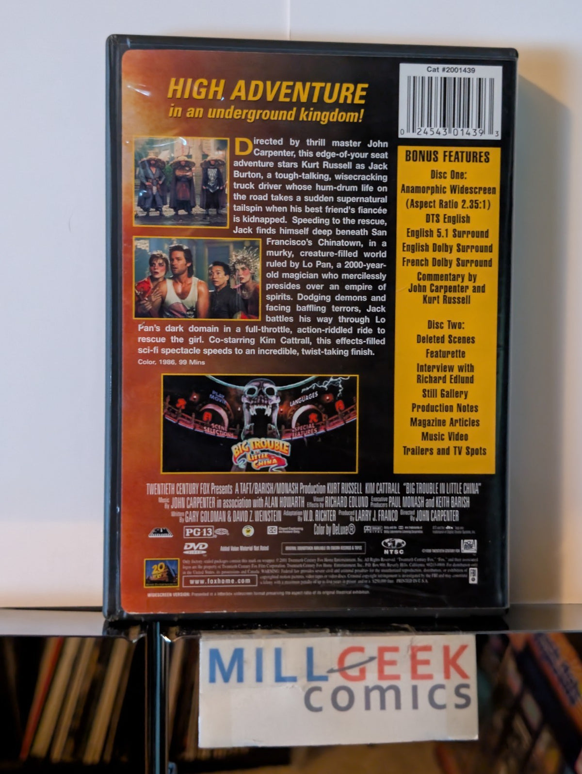 Big Trouble in Little China, Special Edition Enhanced Widescreen (DVD) -JD
