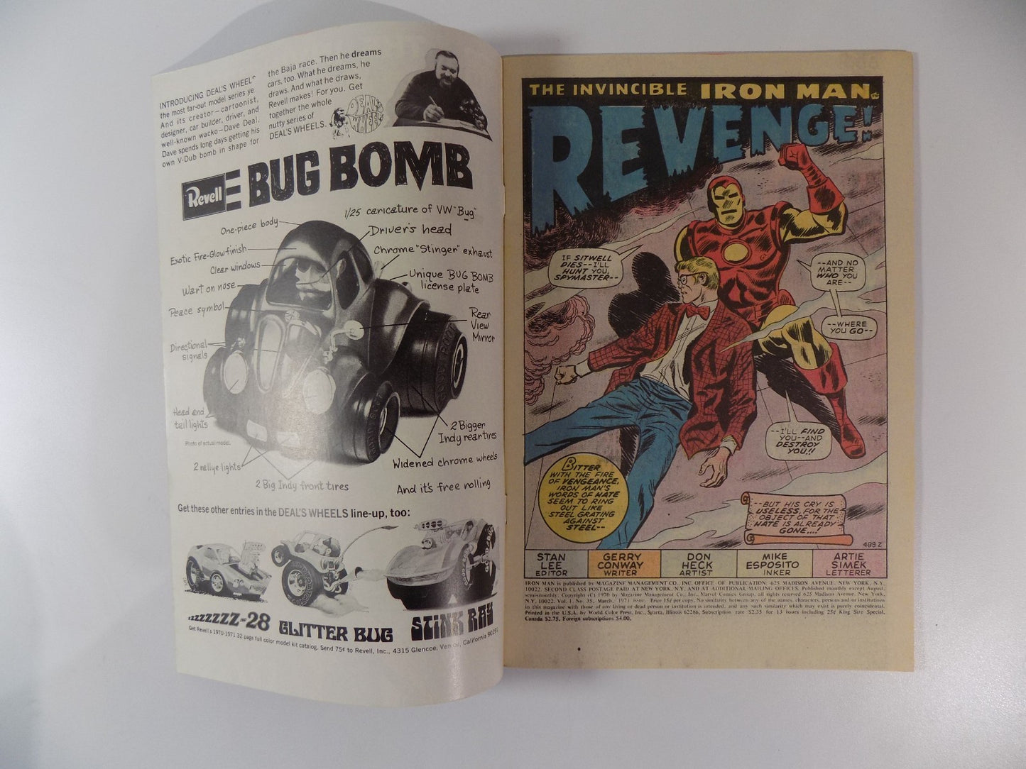 Iron Man #35 Marvel Comic March 1971 Very Fine