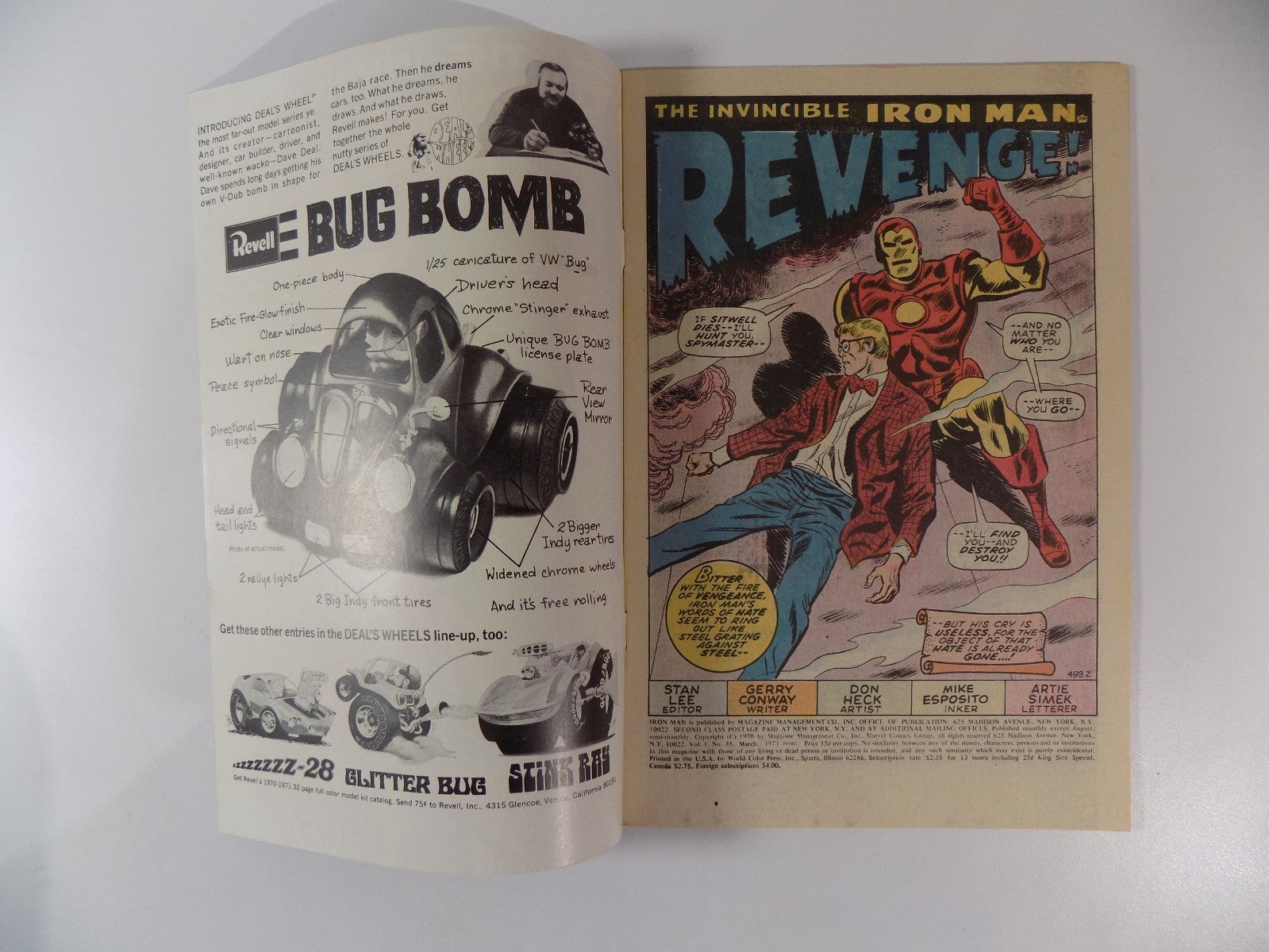 Iron Man #35 Marvel Comic March 1971 Very Fine