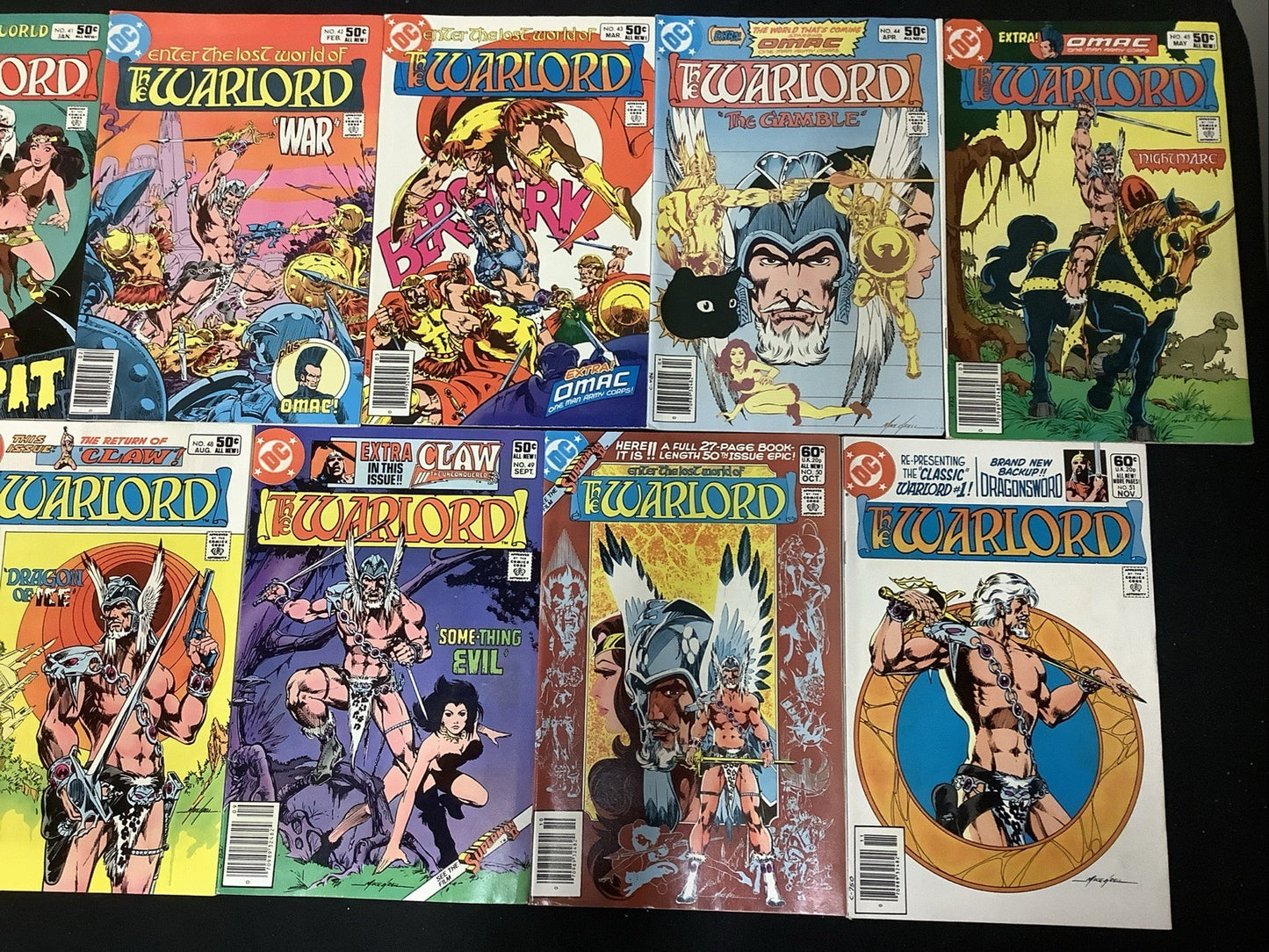 Warlord #1-86 + Annuals #1-4 & 1st Issue Special #8, 1st App Warlord, See Pics