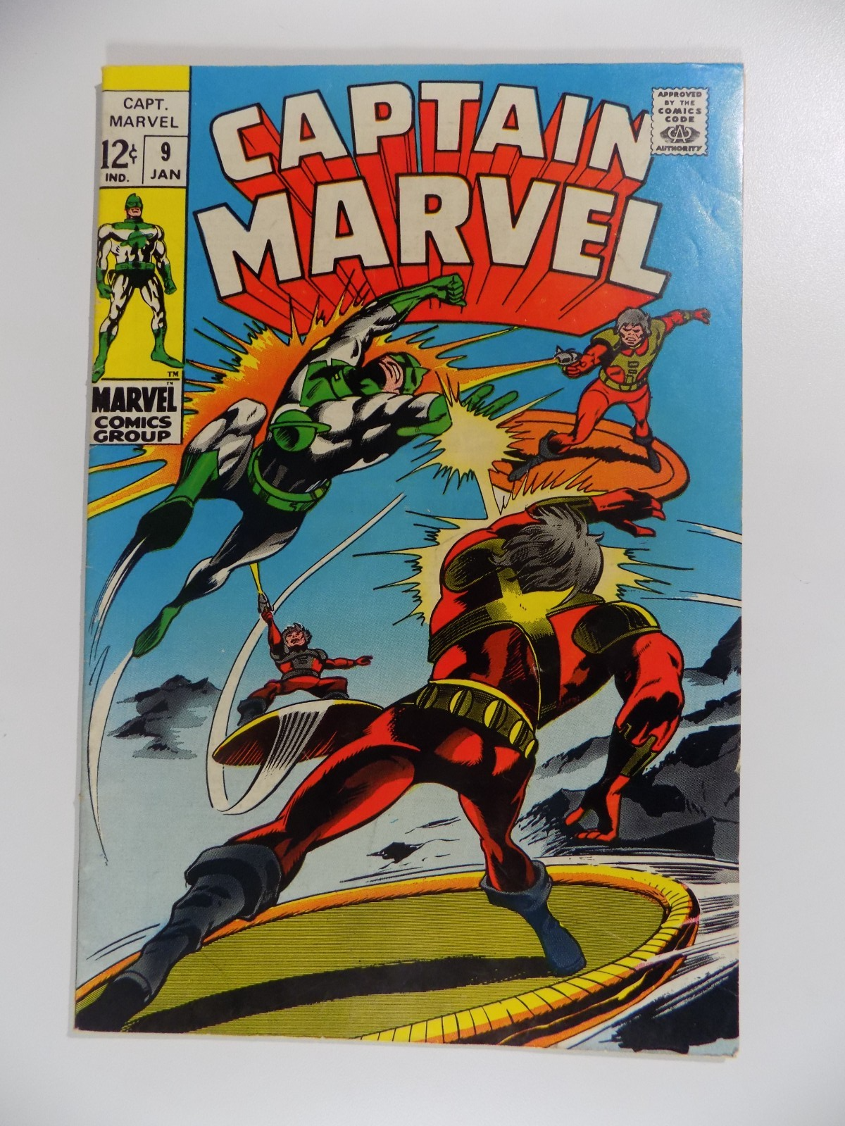 Captain Marvel #9 Marvel Comic January 1969 Fine/Very Fine