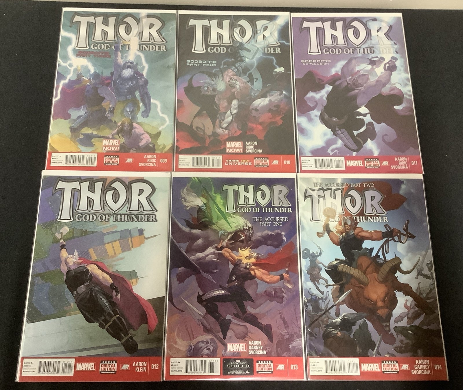 THOR GOD OF THUNDER #9-14 Comic Lot, Jason Aaron, Jane Foster Cancer Diagnosis