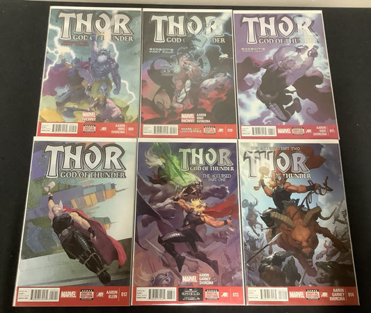 THOR GOD OF THUNDER #9-14 Comic Lot, Jason Aaron, Jane Foster Cancer Diagnosis