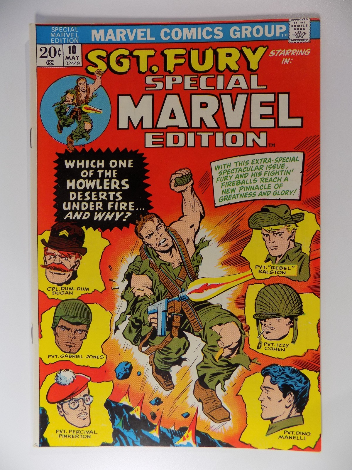 Special Marvel Edition #9-14 Sgt. Fury 1973 Very Fine or Better