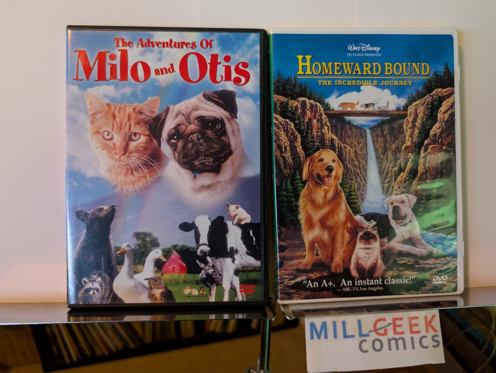 The Adventures of Milo and Otis / Homeward Bound, 2 Movie lot (DVD) -JD