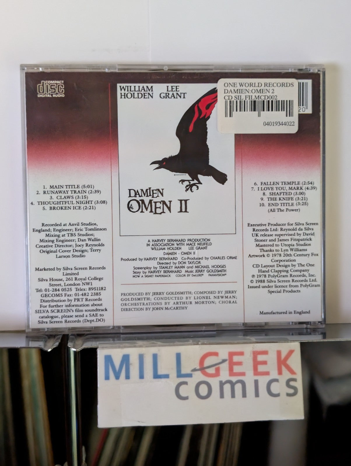 Damien Omen II - CD Soundtrack Score, music by Jerry Goldsmith -JD