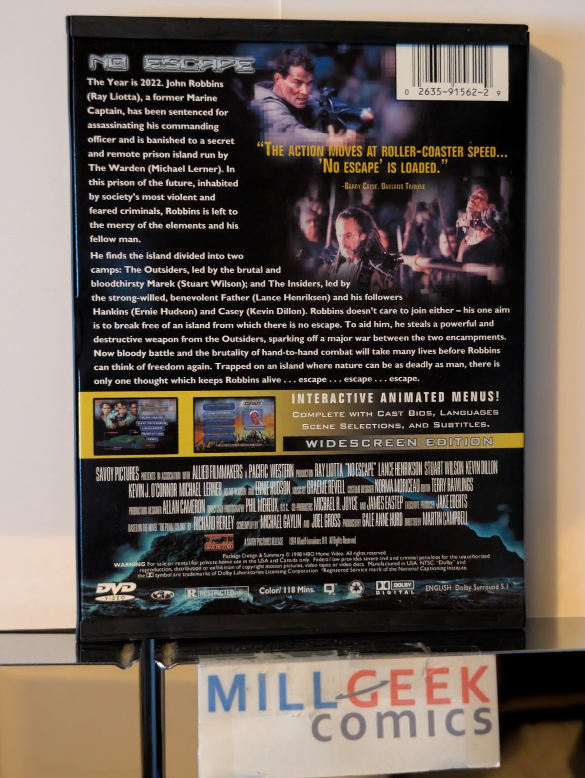 No Escape / Hard to Kill / The Replacement Killers, 3 Action Movie Set (DVD) -JD