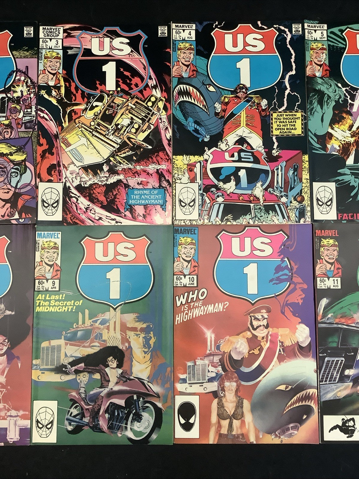 US 1 #1-12 Complete Comic Set, Marvel Comics, 1st App US Archer (Ulysses Archer)