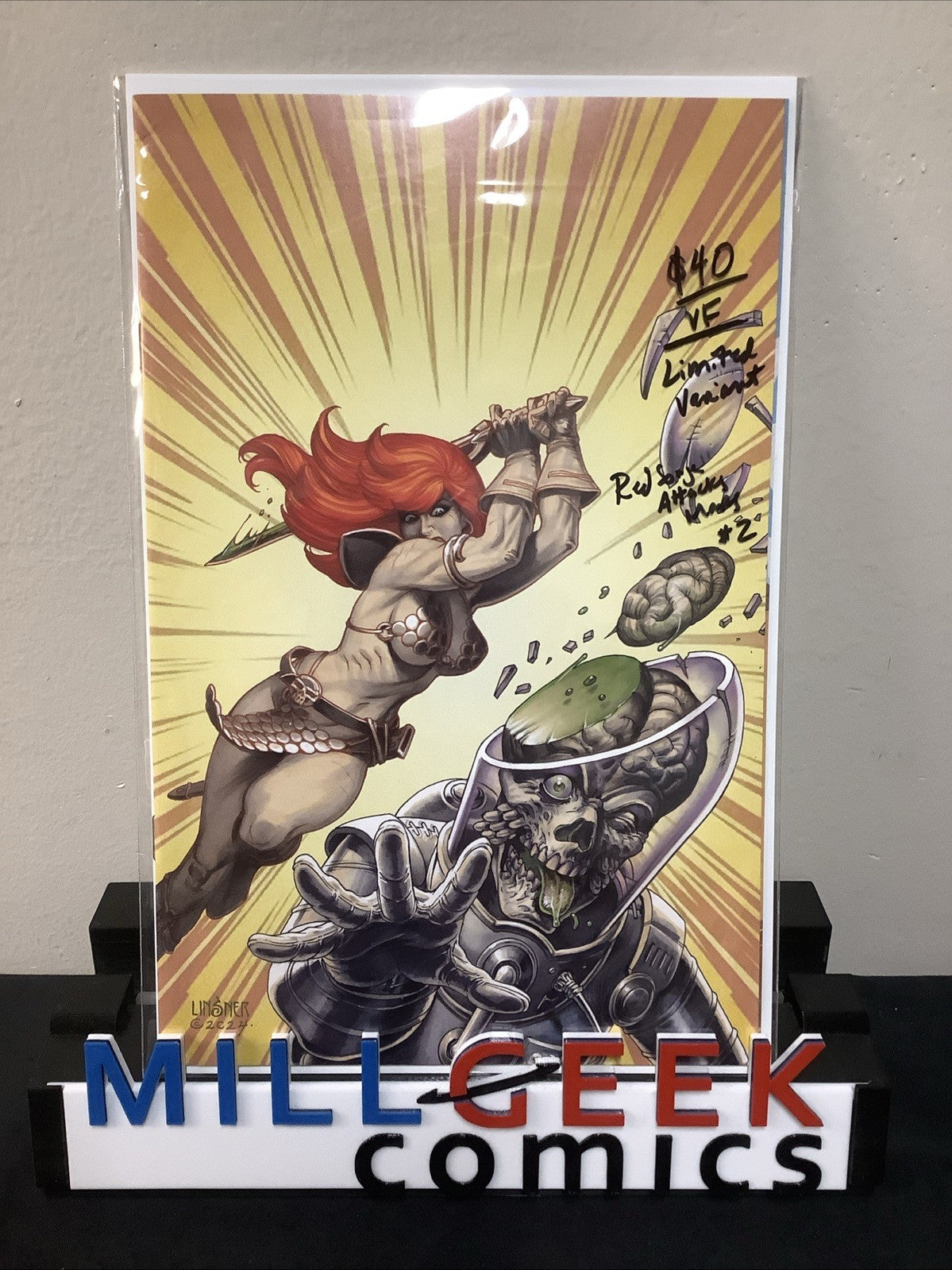 RED SONJA ATTACKS MARS #2 (Dynamite Comics 2024) VF (8.0) LINSNER LTD VIRGIN