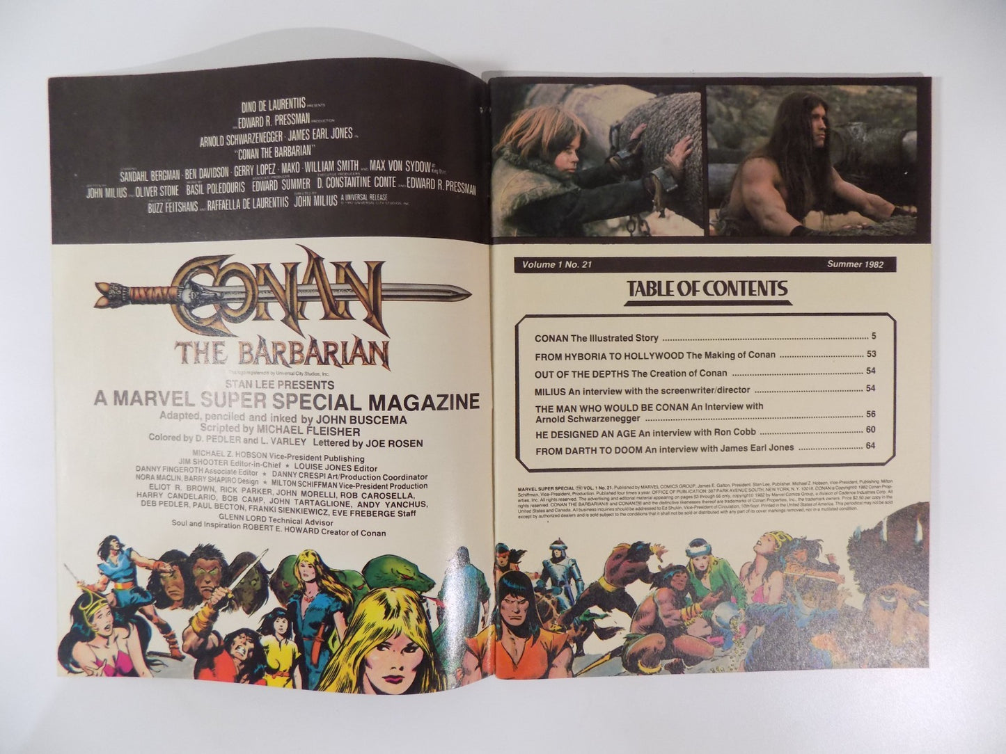 Marvel Super Special Magazine #21 Conan the Barbarian 1982 Very Fine