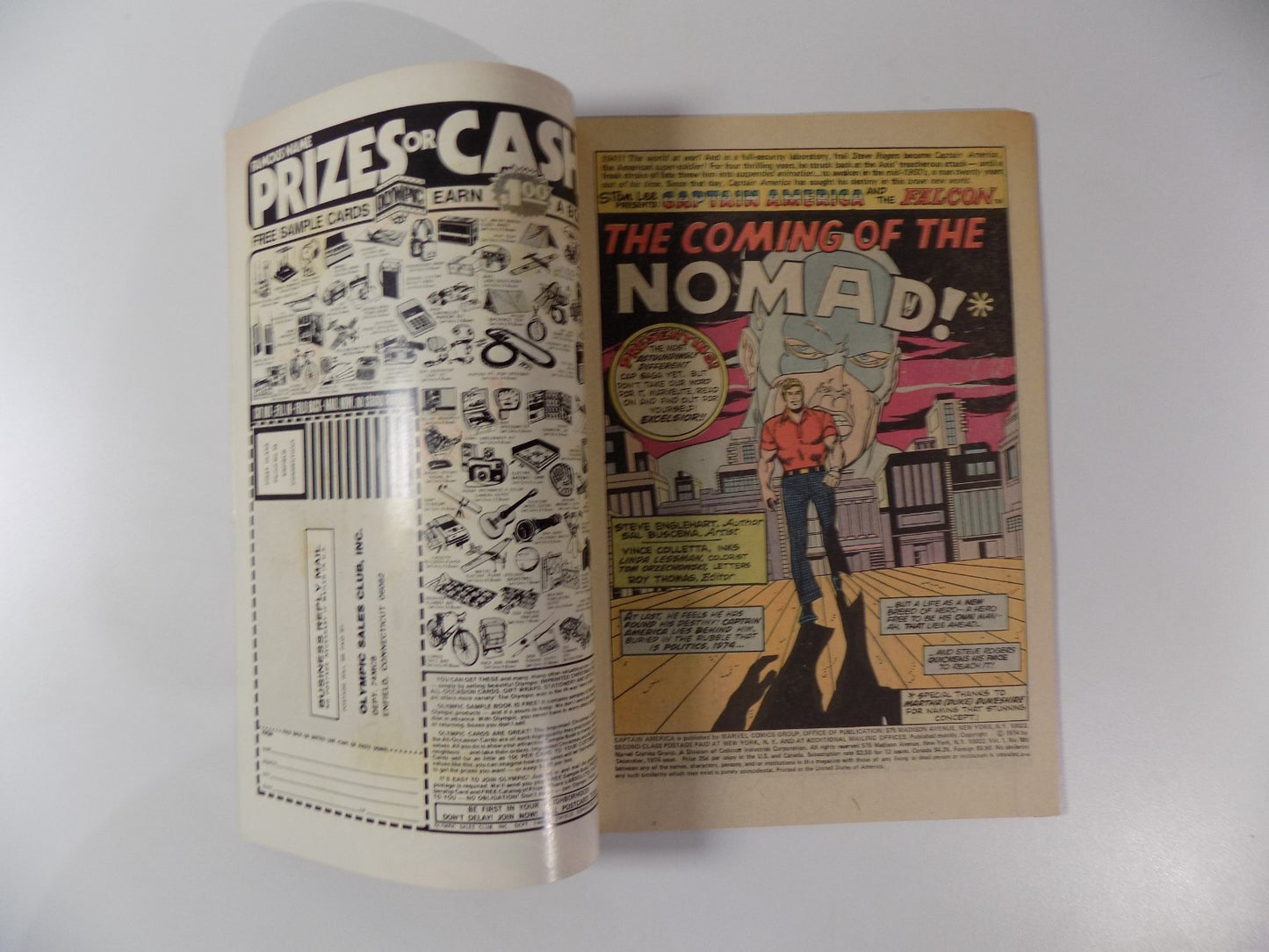 Captain America #180 Marvel Comic December 1974 Fine+