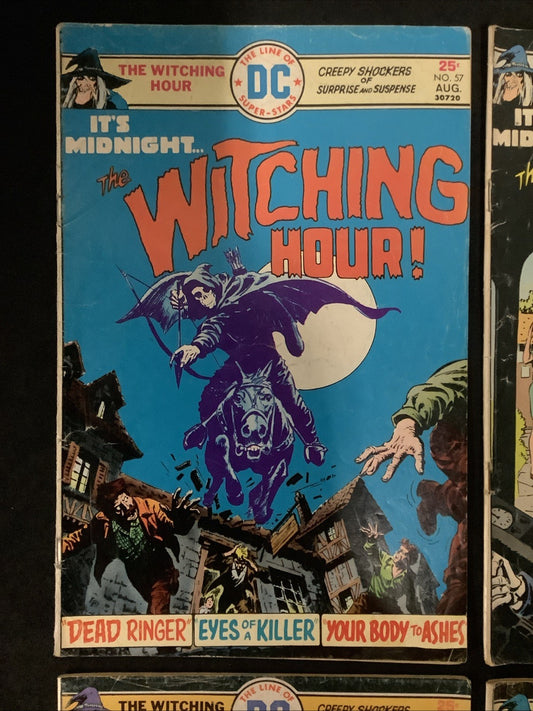 The Witching Hour #57-60 Comic Lot, DC Comics, Reader Copies, Nick Cardy