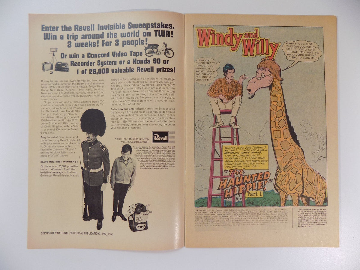 Showcase #81 Windy and Willy DC Comic March 1969 Very Fine