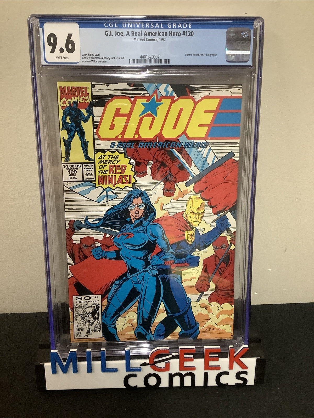 G.I. Joe, A Real American Hero #120, CGC Graded 9.6, White Pages, Larry Hama