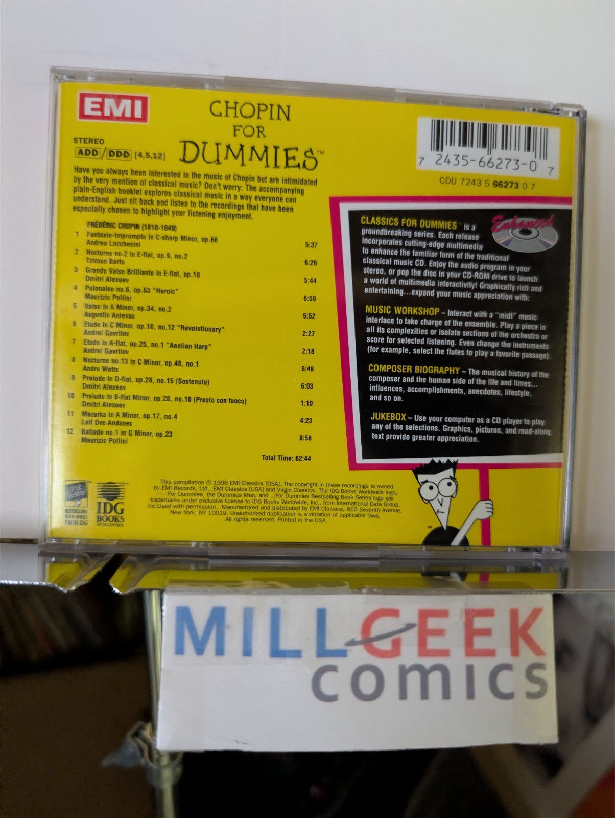 Classical Music 2 CD Lot (Baroque Duet Wynton Marsalis, Chopin For Dummies) -JD