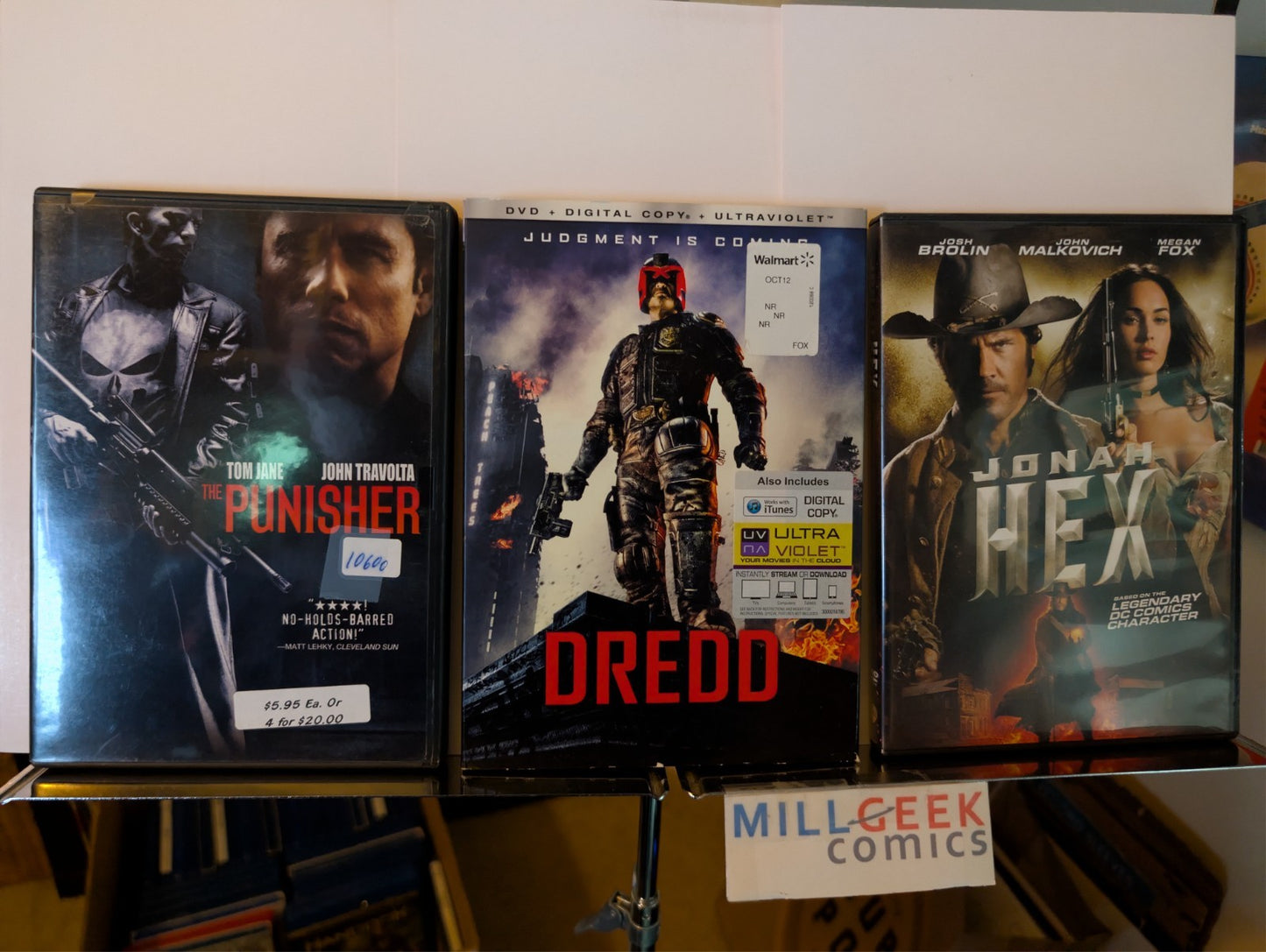 The Punisher / Dredd / Jonah Hex, 3 Action Movie Set (DVD) -JD