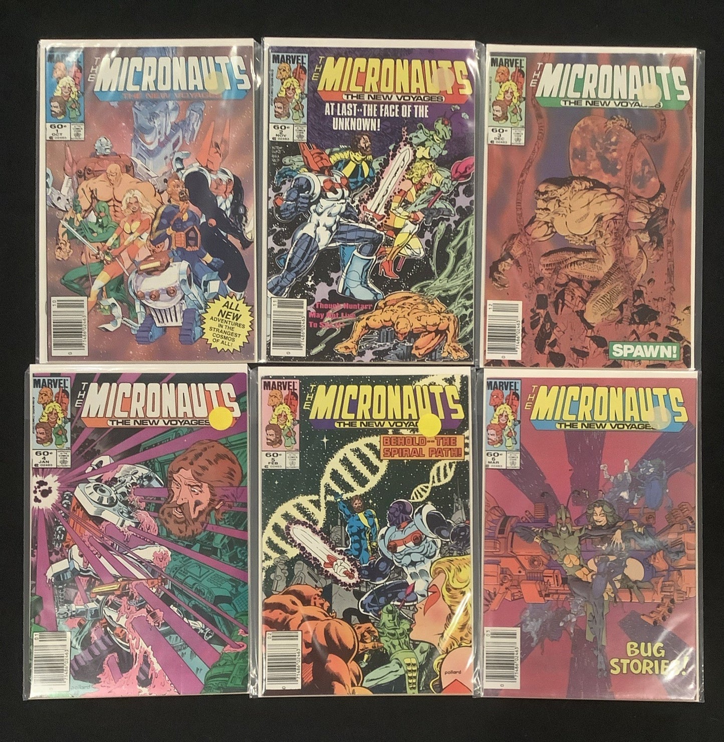 Micronauts #1-6 Comic Lot, Marvel Comics, Peter Gillis/Kelley Jones, 1984