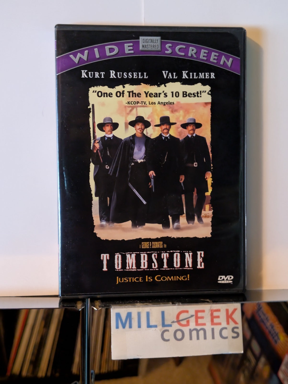 Tombstone - Kurt Russell & Val Kilmer, Widescreen (DVD 1993) -JD