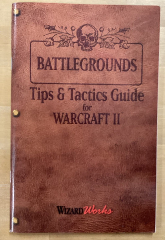 Battlegrounds Tips & Tactics Guide for WARCRAFT 2 - Old PC Game manual JD
