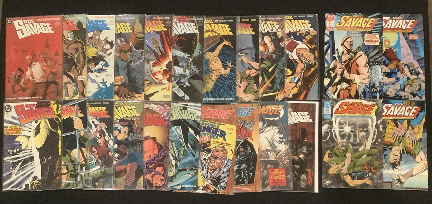 Doc Savage Comic Bundle: Vol 1 #1-4 + Vol 2 #1-19 & Annual #1, DC Comics