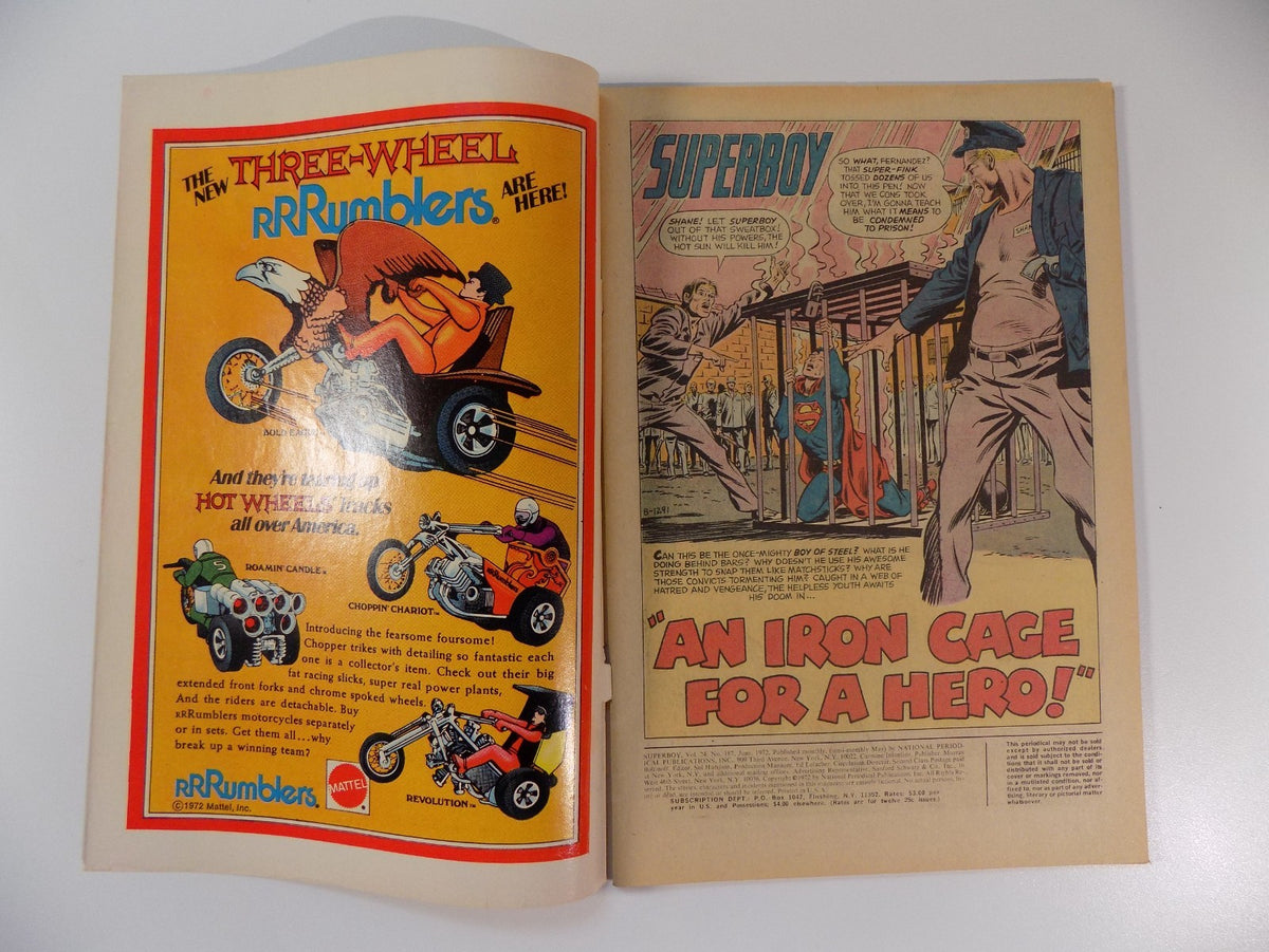Superboy #187 DC Comic June 1972 Fine-